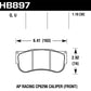 Hawk DTC-70 AP Racing CP6269 Race Brake Pads